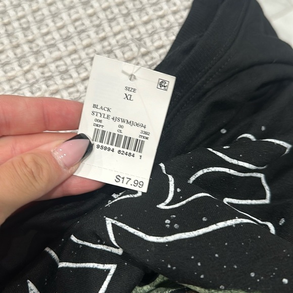 $ Star Wars Mens The Mandalorian Grogu Baby Yoda Graphic Tee Size XL Black… - Picture 3 of 3